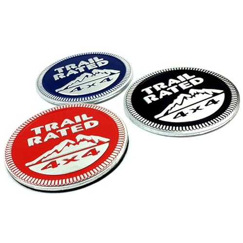 2Pcs Trail Rated 4X4 Badge Trail Rated Off Road Emblem