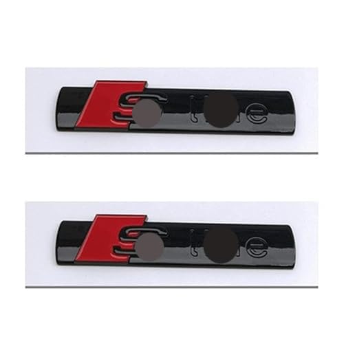 2Pcs Line Emblem for S Badge for A4 A5 A6 S4 S5 S6 Line RS4 RS6 RS7