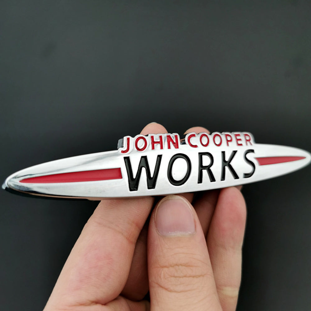 Mini JCW Emblem Sticker John Cooper Works Adhesive Car Emblem Cooper S Badge