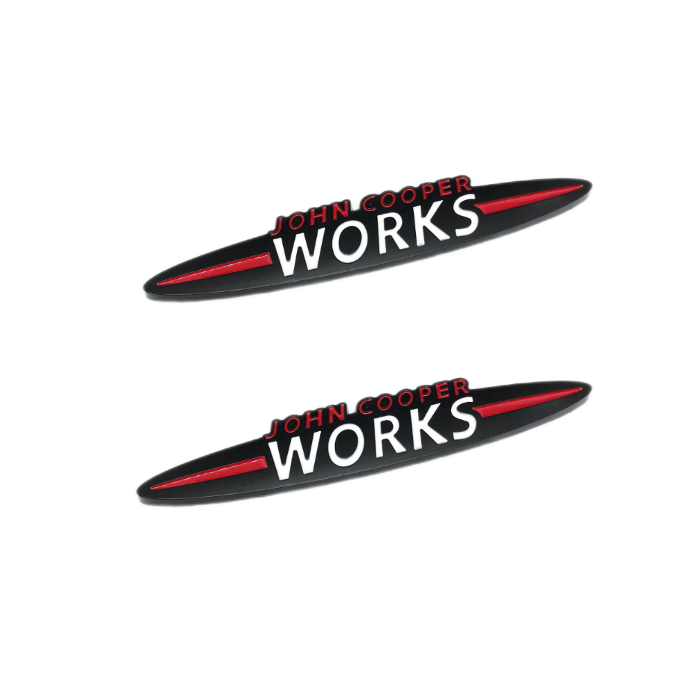Mini JCW Emblem Sticker John Cooper Works Adhesive Car Emblem Cooper S Badge