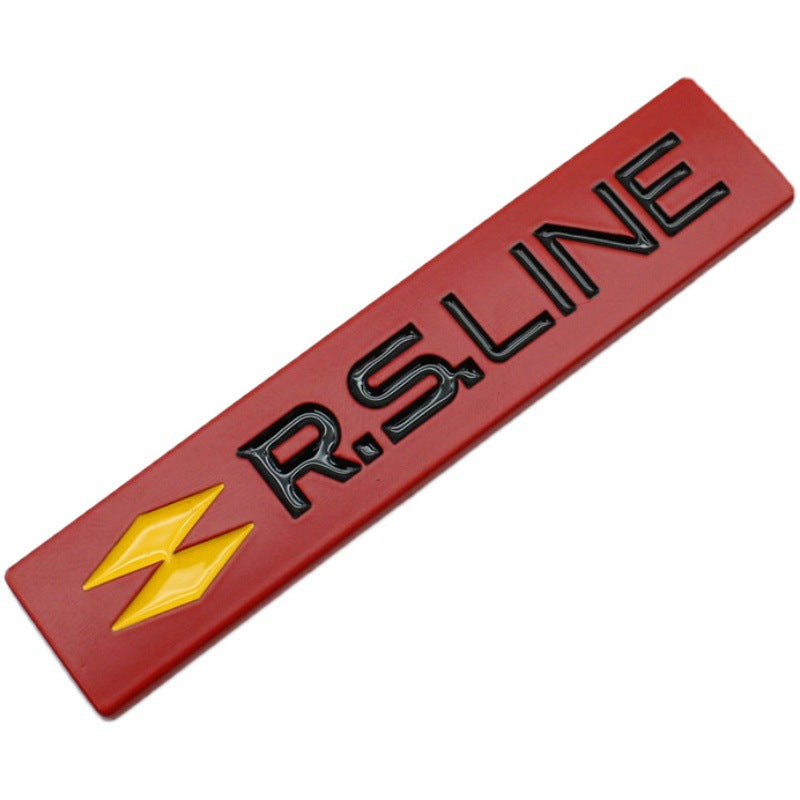 2Pcs (A Set) Renault RS Line Emblem for Megane RS Clio RS Line Badge