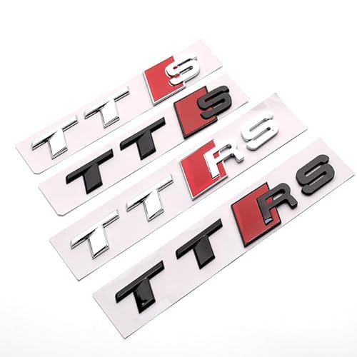Set of (2 Pcs) TT RS Emblem for Audi TT S TT RS Badge RS6 RS7 A4 A5 A7 Emblem