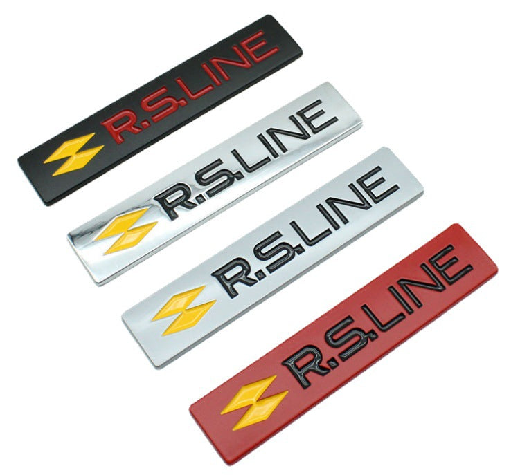 2Pcs (A Set) Renault RS Line Emblem for Megane RS Clio RS Line Badge