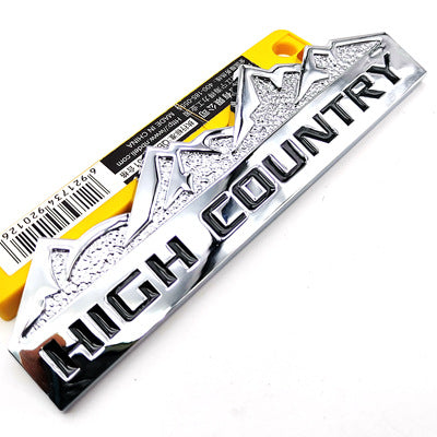 2Pcs High Country Badge for Off Road Vehicle High Country Emblem