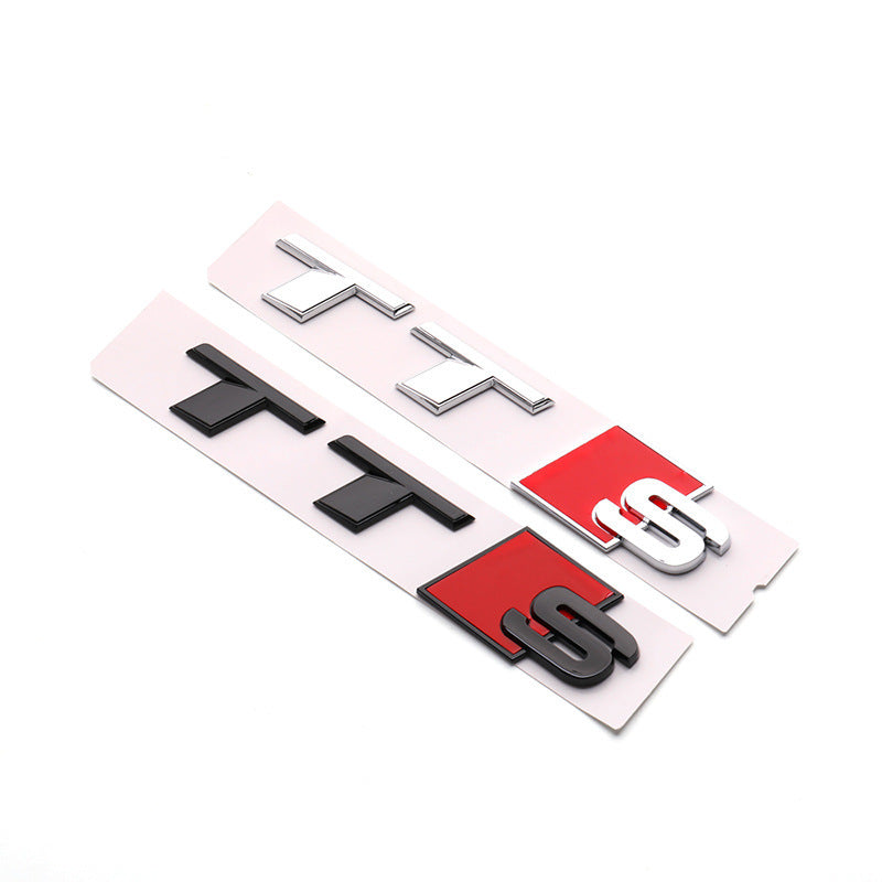 Set of (2 Pcs) TT RS Emblem for Audi TT S TT RS Badge RS6 RS7 A4 A5 A7 Emblem