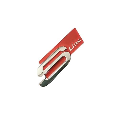 2Pcs Sline Emblem for Audi S3 S4 S5 S7 S8 RS4 RS6 Sline Badge