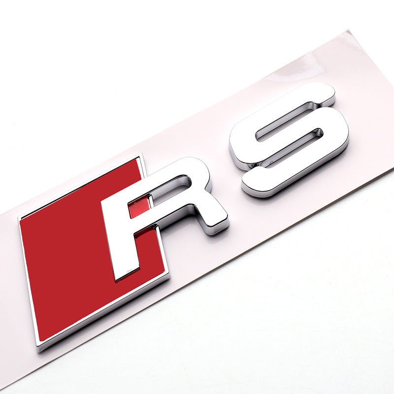 Set of (2 Pcs) TT RS Emblem for Audi TT S TT RS Badge RS6 RS7 A4 A5 A7 Emblem