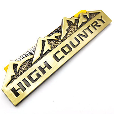 2Pcs High Country Badge for Off Road Vehicle High Country Emblem