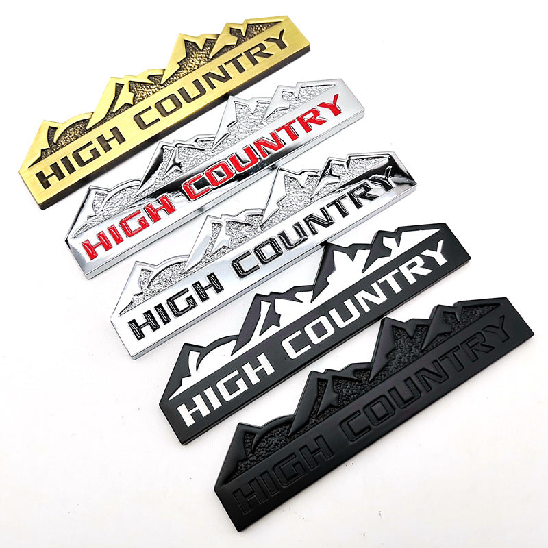 2Pcs High Country Badge for Off Road Vehicle High Country Emblem