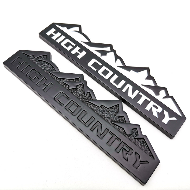 2Pcs High Country Badge for Off Road Vehicle High Country Emblem