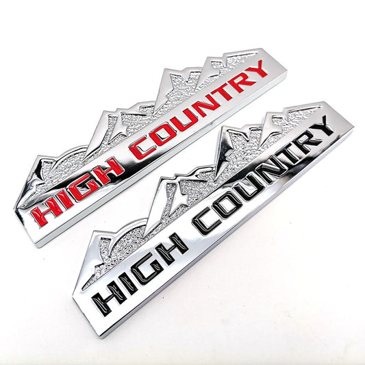 2Pcs High Country Badge for Off Road Vehicle High Country Emblem