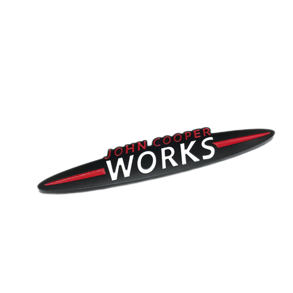 Mini JCW Emblem Sticker John Cooper Works Adhesive Car Emblem Cooper S Badge