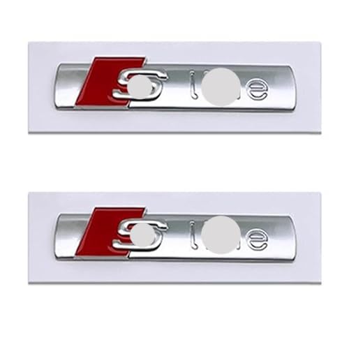2Pcs Line Emblem for S Badge for A4 A5 A6 S4 S5 S6 Line RS4 RS6 RS7