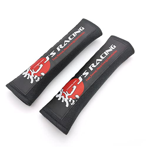A Pair (2PCS) JDM Seat Belt Pad Seat Belt Cushion JDM Racing Car Seat Belt Shoulder Pad