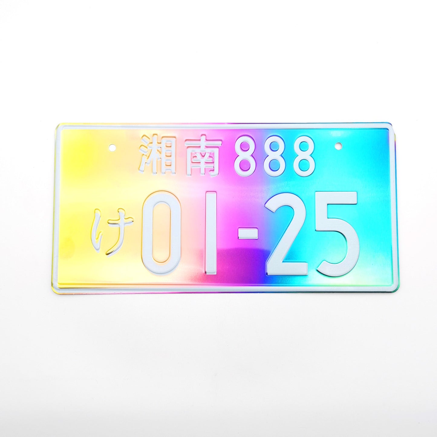 JDM Neo Chrome License Plate Japanese License Plate