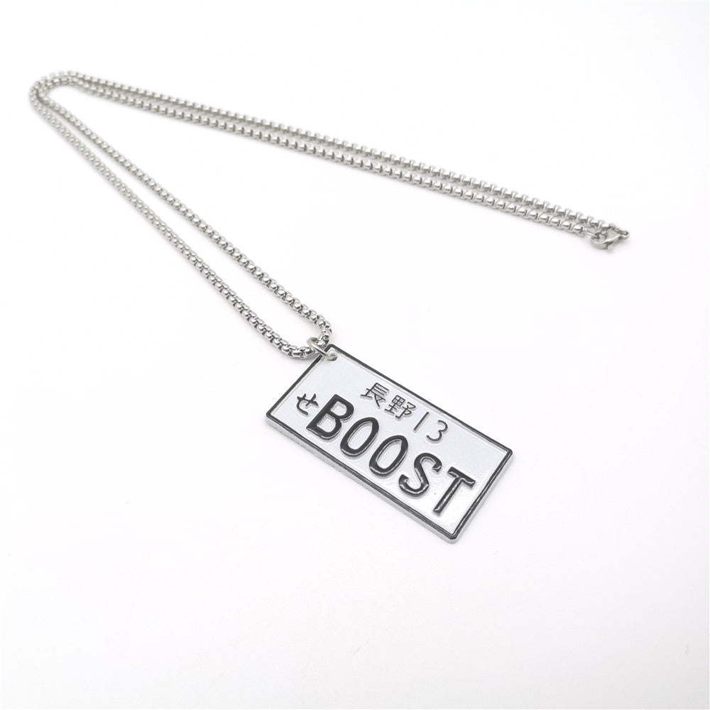 JDM License Plate Rearview Mirror Pendant