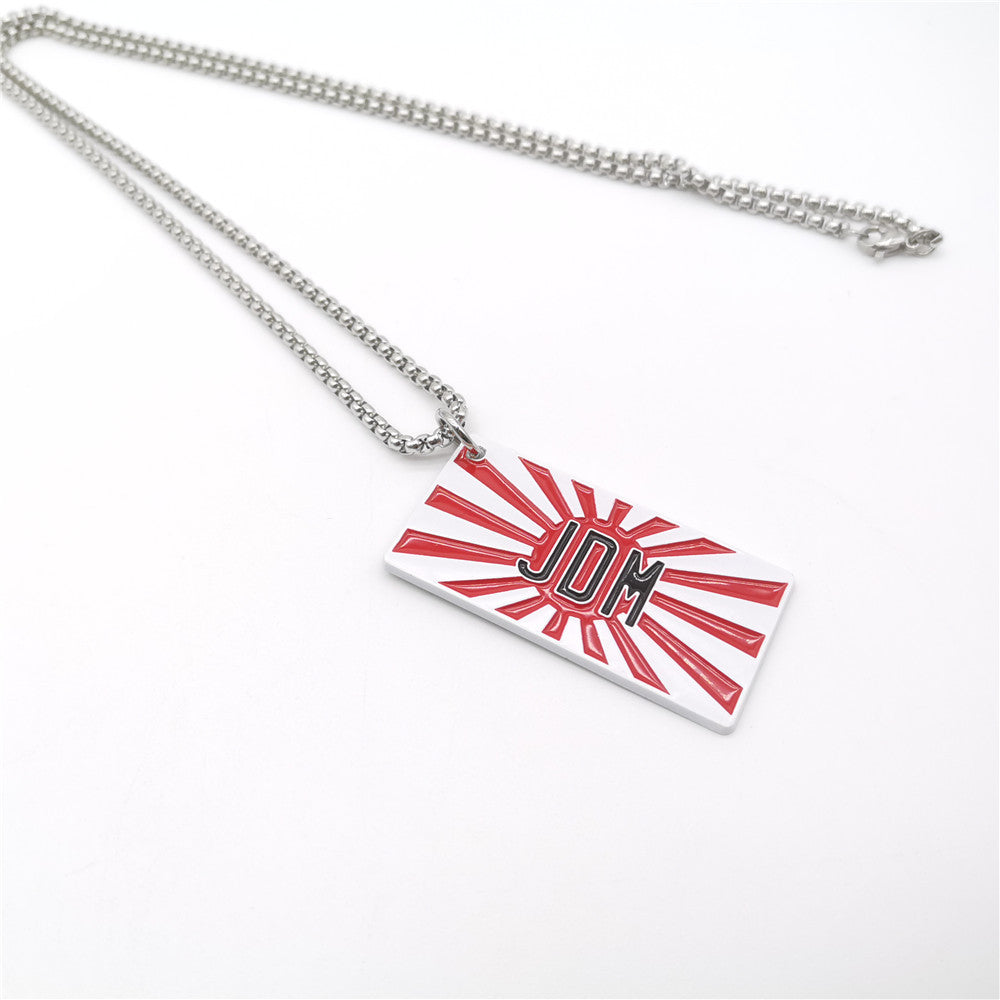 JDM License Plate Rearview Mirror Pendant