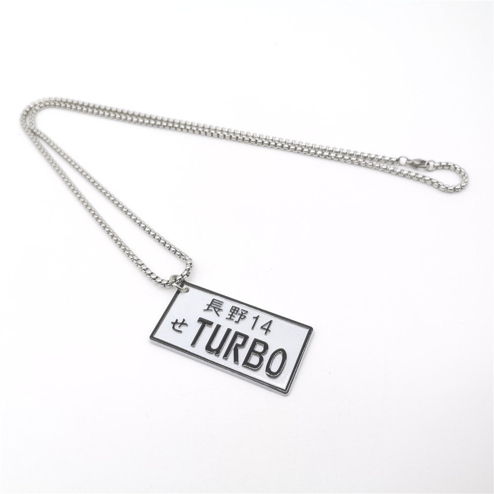 JDM License Plate Rearview Mirror Pendant