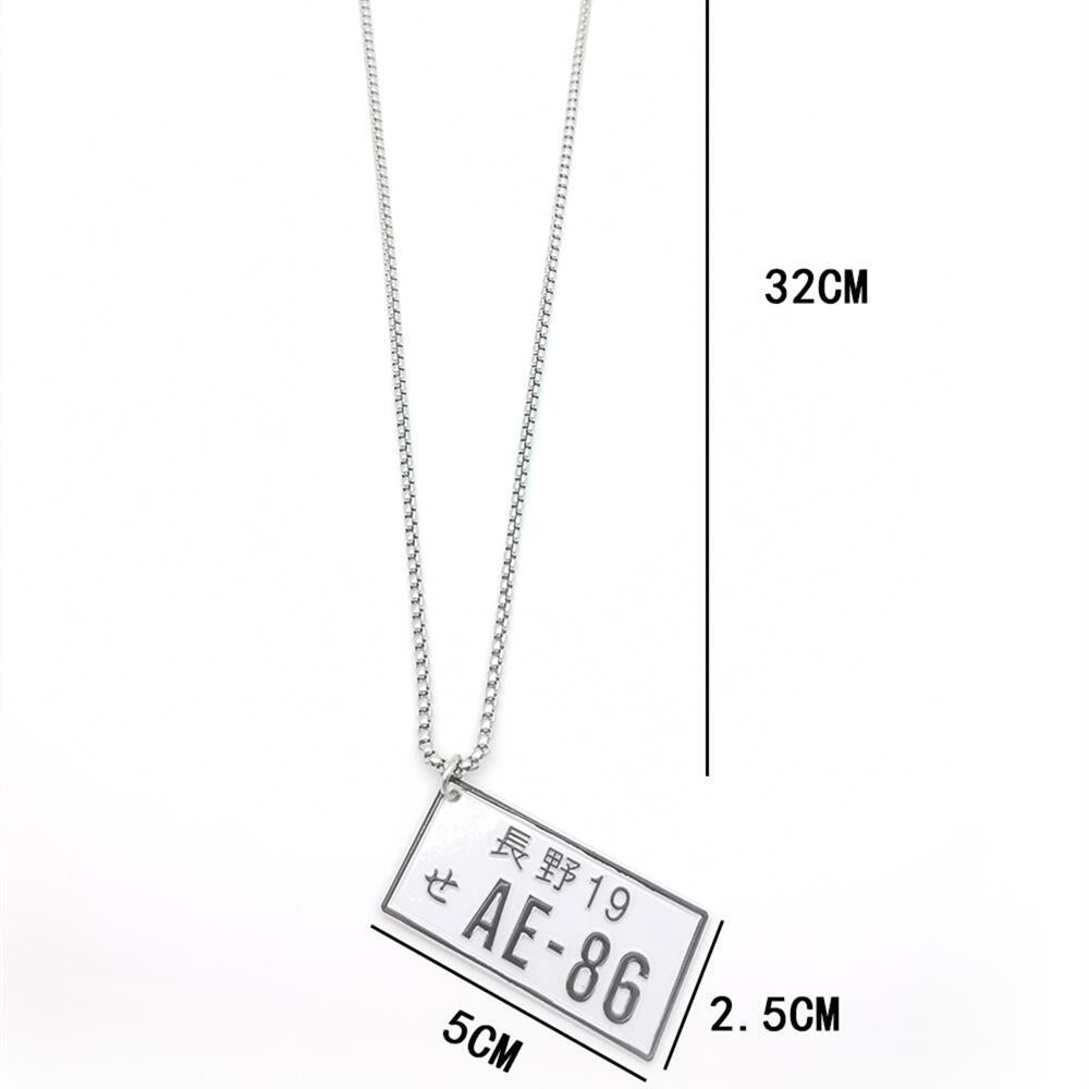 JDM License Plate Rearview Mirror Pendant