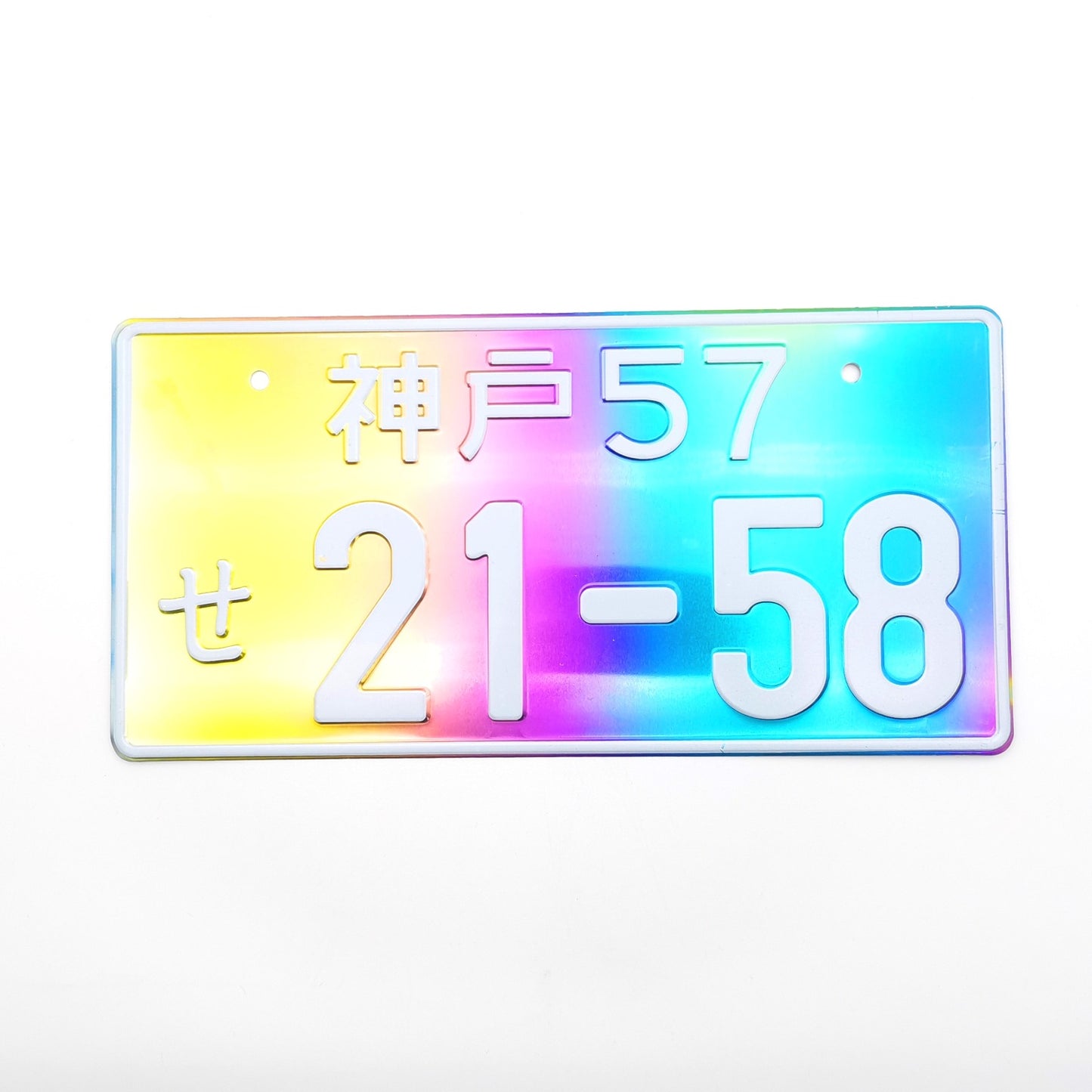 JDM Neo Chrome License Plate Japanese License Plate