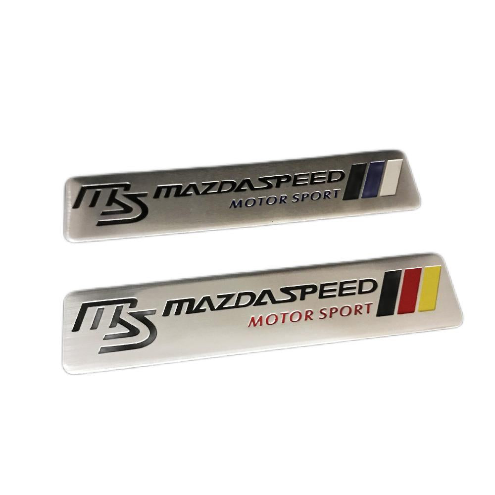 MS Mazdaspeed Car Emblem JDM MS Car Decal Emblem