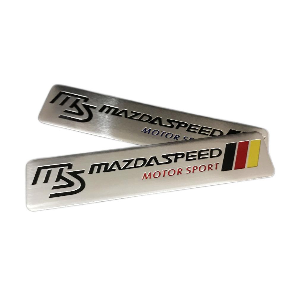 MS Mazdaspeed Car Emblem JDM MS Car Decal Emblem