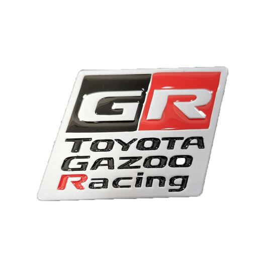 GR Racing Car Badge Trunk Emblem