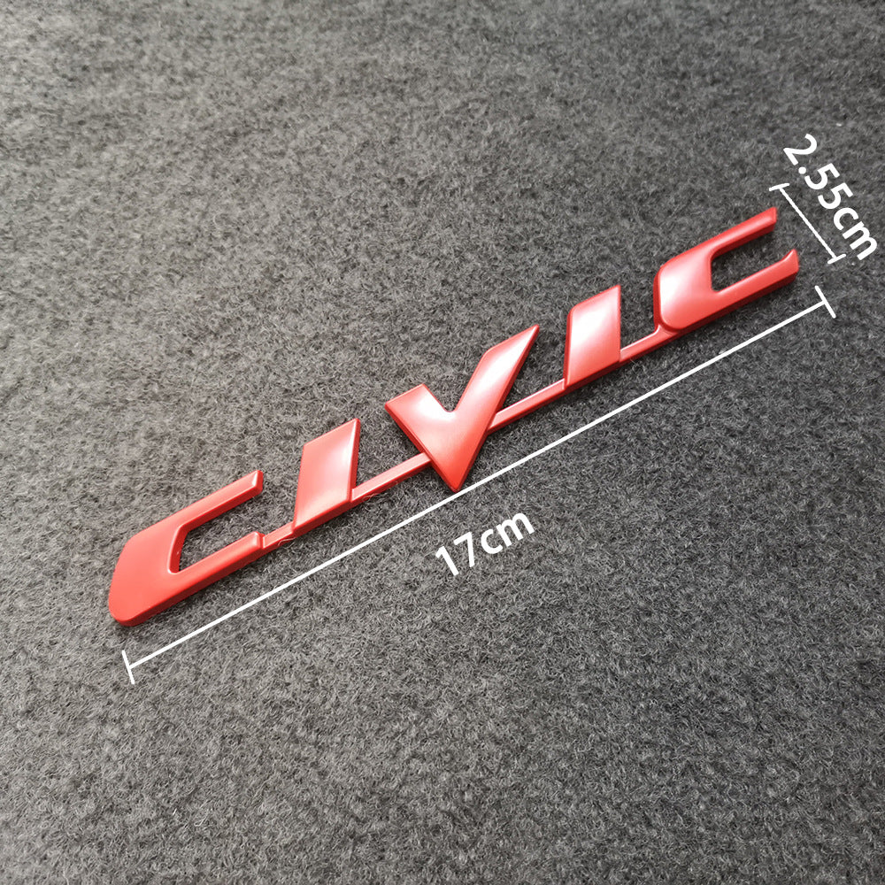 3D Metal Emblem Badge Service Stickers For Honda Civic Rear Tail Trunk  Letter Decals Auto Styling Accessory From Aice65, $7.23 | DHgate.Com